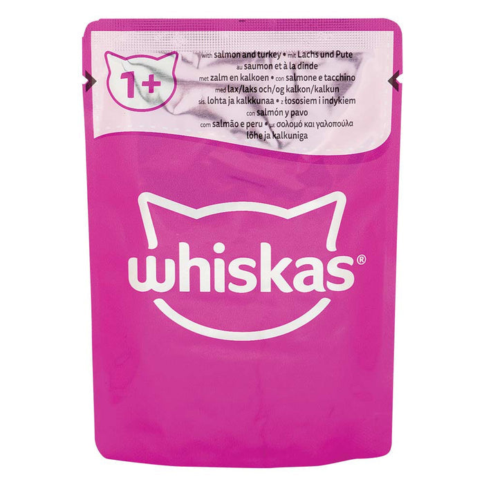 Whiskas 1+ Duo Surf & Turf in Jelly Adult Cat Food Pouches 85g x 40 Pack