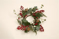 WREATH- Candle Ring WINTER GREENS & RUSTY STARS
