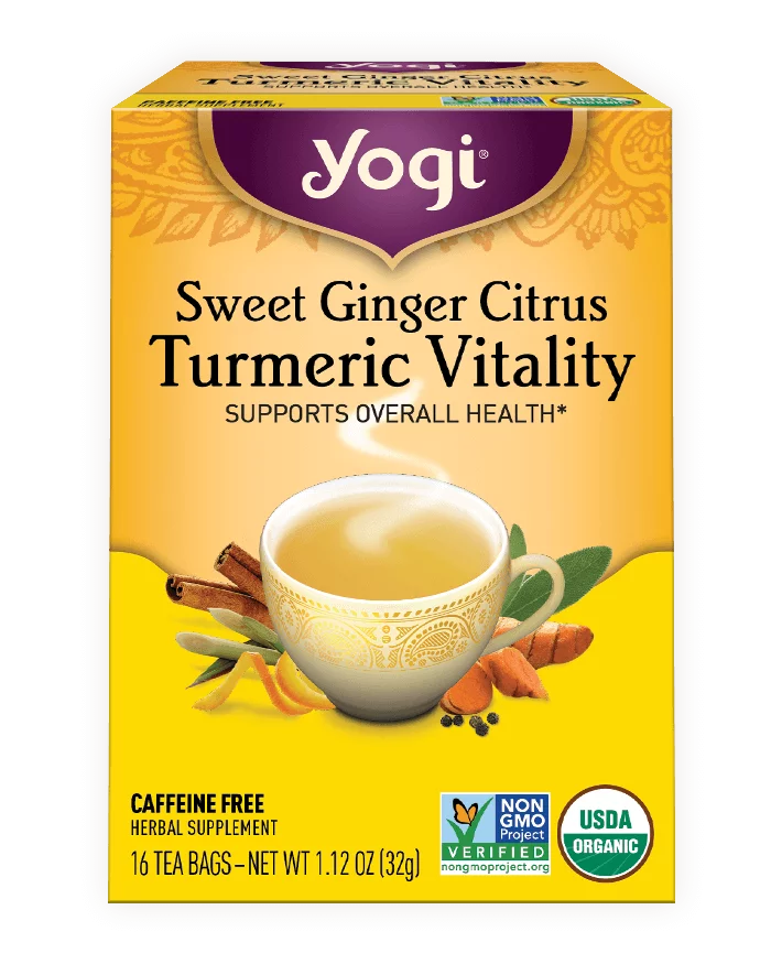 Yogi Sweet Ginger Citrus Turmeric Vitality Tea